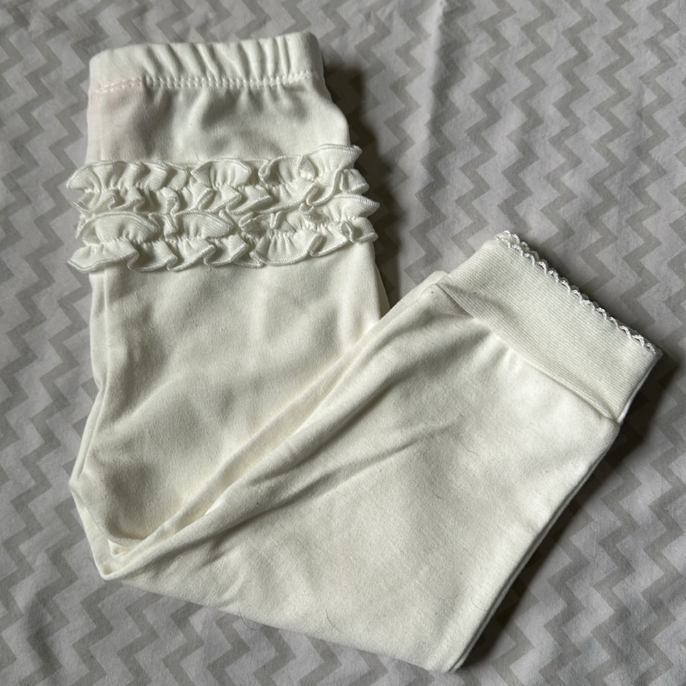 Baby Girls 18M Long Sleeve Ruffled Fleece Sweatshirt & Matching Jogger Pant Set - Picture 8 of 12